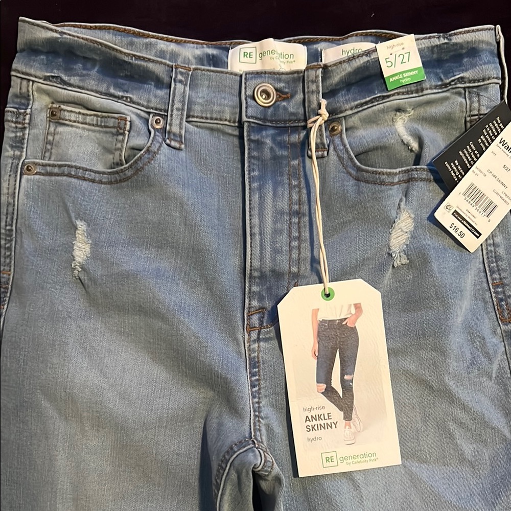 Women’s Blue Ankle Skinny Jeans